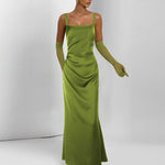 Backless Satin Maxi: Luxe Night Style