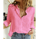 Loose Long Sleeve Oversized Shirt: The Ultimate Wardrobe Essential - pink