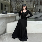 The Lazy-Luxe: Autumn A-Line Long Midi Dress