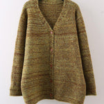 Loose and Lazy V-Neck Knitted Cardigan