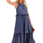 Lotus Leaf Edge Long Dress