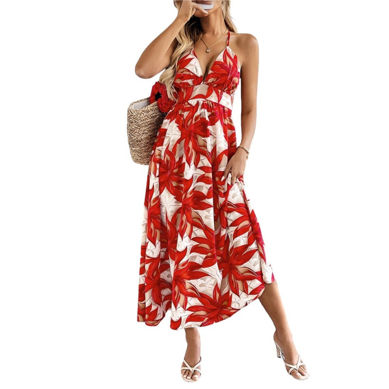 Maple Leaf Summer Dress - runwayfashionista.com
