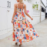 Love Flower Print Bohemian Maxi Dress - Floral