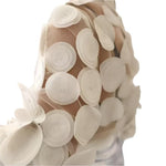 Perspective Mesh Embroidered Long Sleeved Shirt