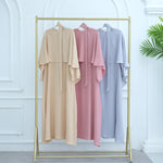 Elegant Fitted Waist Long Robe Cape Two-Piece Set