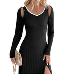 Wide strap dress and detachable long sleeve set - runwayfashionista.com