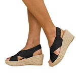 Large Size Hemp Rope Sandals - runwayfashionista.com