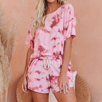 Graffiti tie dye casual two-piece set - runwayfashionista.com