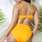 Own Your Look: Confident Plus Size Split Bikini