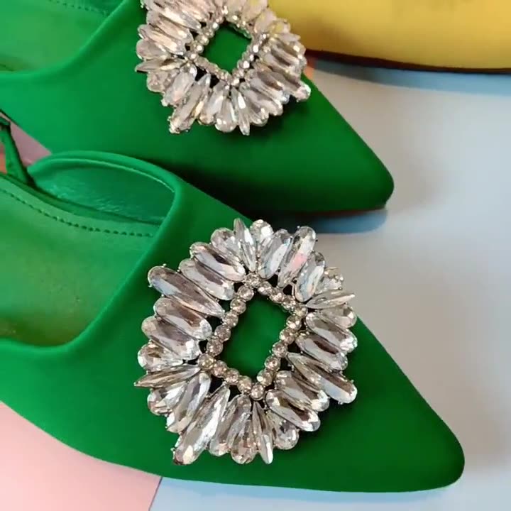Sunflower Diamond Buckle Flat Sandals