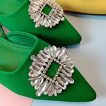 Sunflower Diamond Buckle Flat Sandals