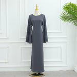 Simple Solid Color Dress Abaya