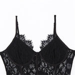 Lace patchwork bodysuit -runwayfashionista.com