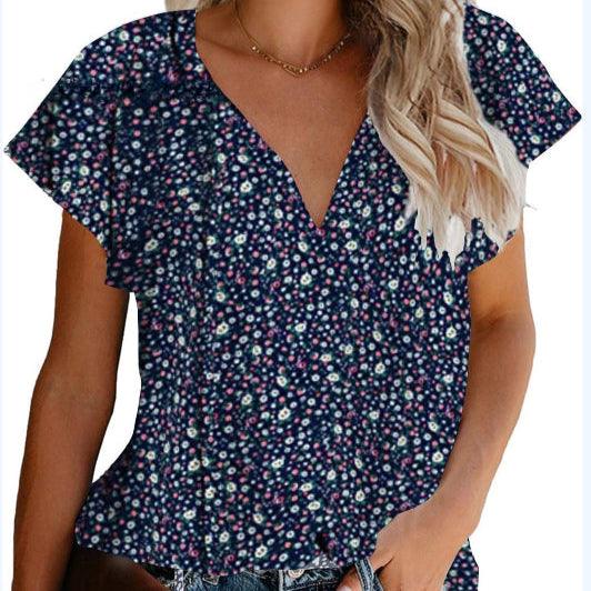 Casual Pleated Short Sleeve Shirt