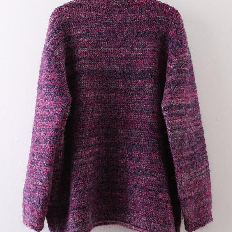 Loose and Lazy V-Neck Knitted Cardigan