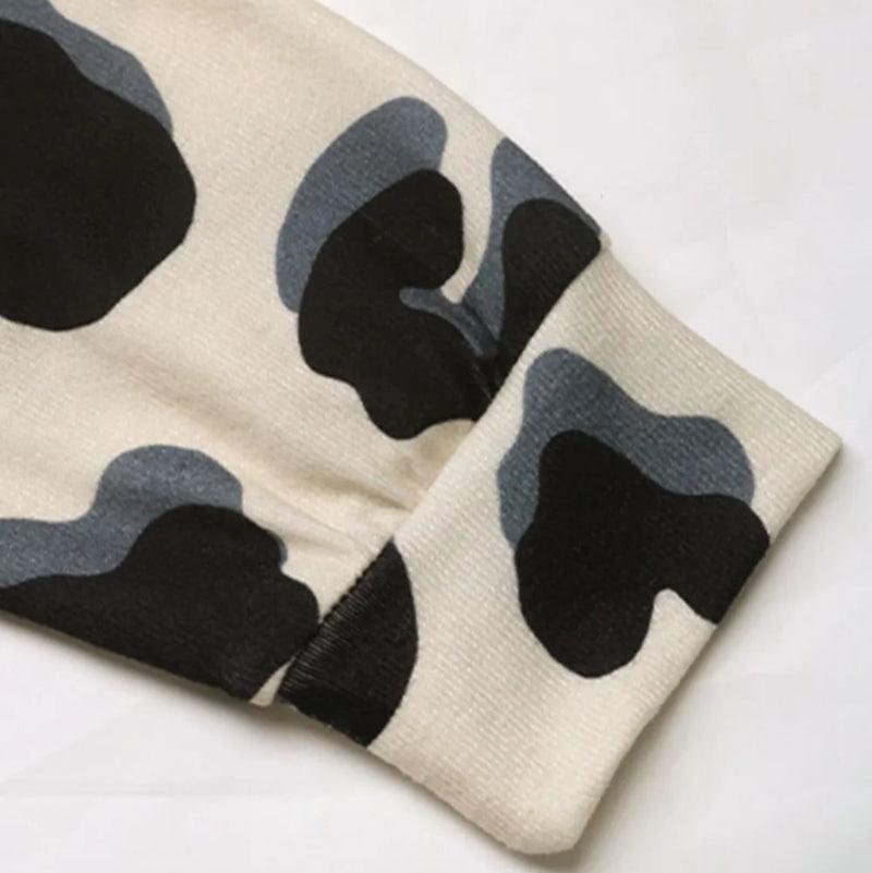 Drawstring faux layered long sleeve hoodie -runwayfashionista.com