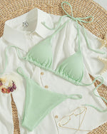 Luxury High-Waist Hanging Neck Tie Bikini