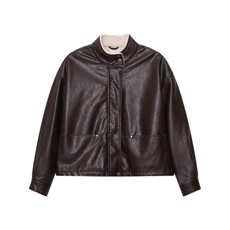 Bold PU Leather Jacket: Style Meets Comfort