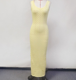 Openwork Sleeveless Maxi Dress