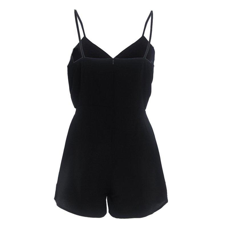 V - neck romper - runwayfashionista.com
