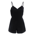V - neck romper - runwayfashionista.com