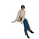 Thick Heel Half Slippers