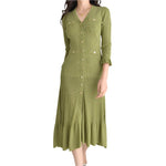 Green Knitted Sweater Dresses