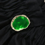 Single Breasted Lace Collar Shirt