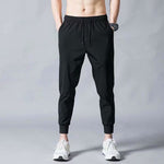The Essential Straight-Leg Ice Silk Trouser - black