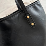 PU Leather Medium Shoulder Bag - Versatile Work & Leisure Tote - runwayfashionista.com