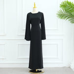 Simple Solid Color Dress Abaya
