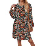 Long Sleeve Round Neck Dress