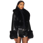 Luxe Fur Suede Leather Jacket: Statement Piece