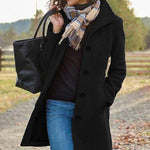 Single-breasted Lapel Coat