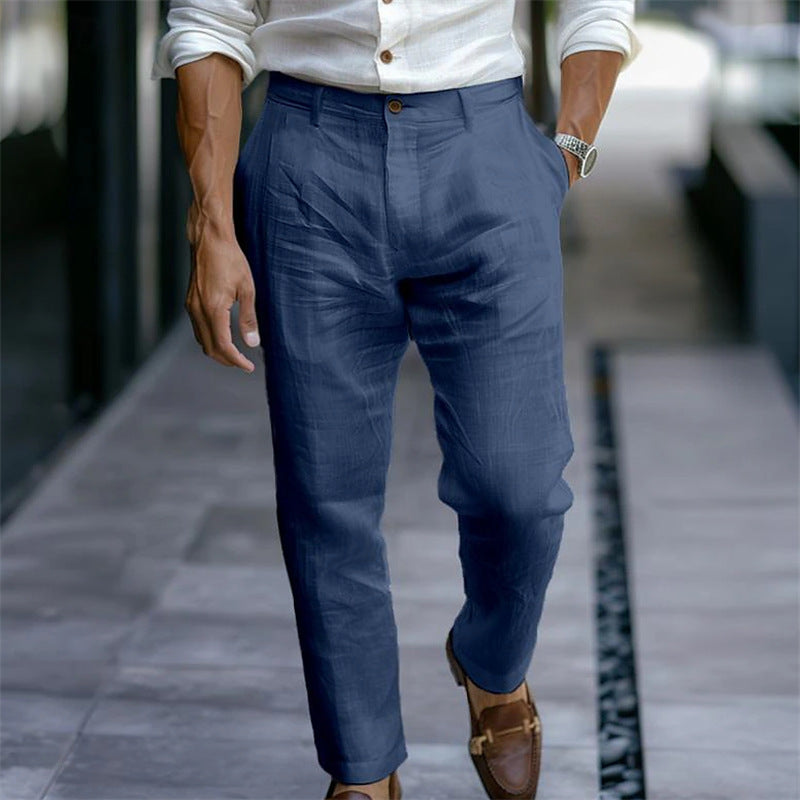 Breathable Casual Pants - blue
