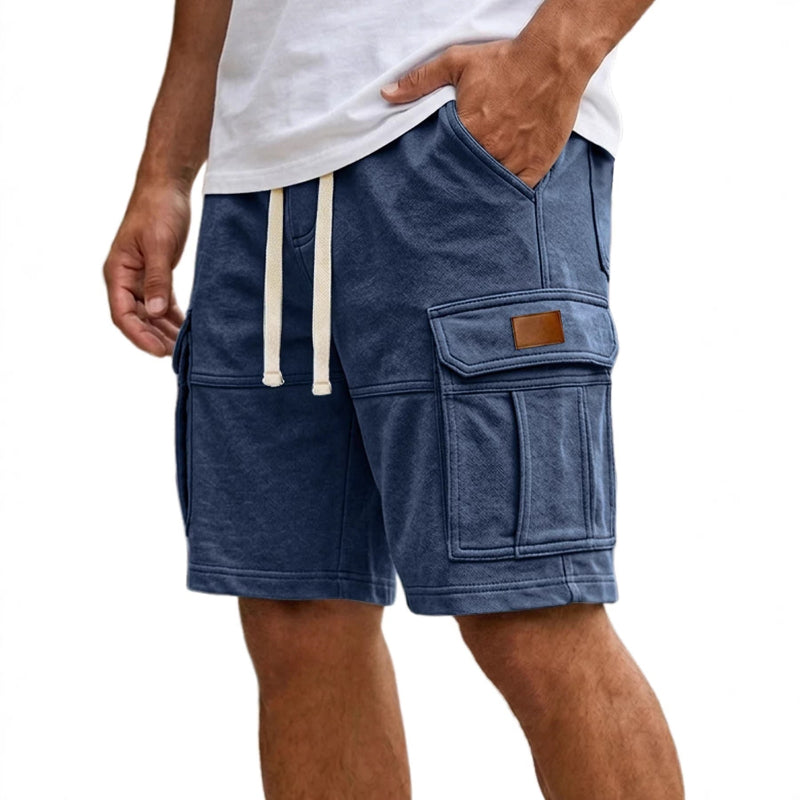 Cargo Shorts With Pockets - blue