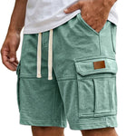 Cargo Shorts With Pockets - light blue