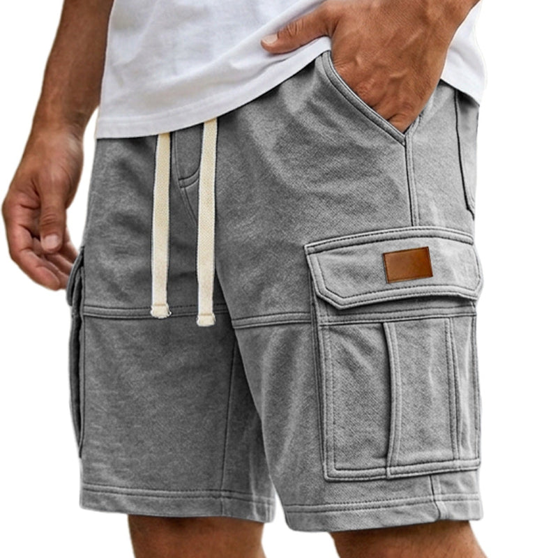 Cargo Shorts With Pockets - light grey