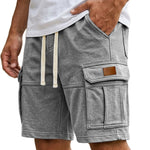 Cargo Shorts With Pockets - light grey
