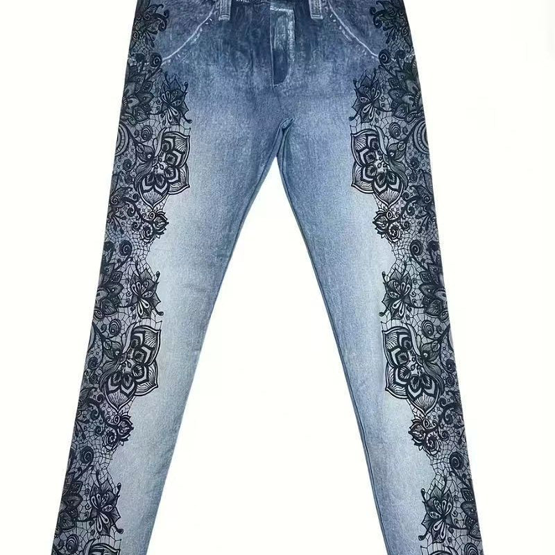High Waist Tapered Jeans