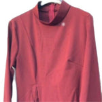 Elegant Patchwork Pleated Long-Sleeved Dress