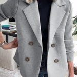 Double Breasted Lapel Blazer