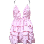 Tiered Ruffle Mini Dress ✨ - pink