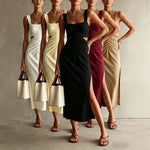 Strap-style Fashionable And Elegant Midi Dress