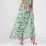 Flowers Print Short Sleeve Beach Dresses