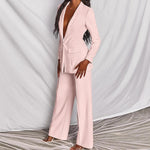 Chic Blazer and Straight-Leg Pant Set
