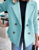 Double Breasted Lapel Blazer