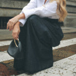 Elegant High-waist Wide-leg Jeans - denim