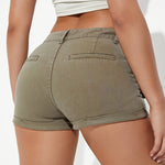 Khaki Denim Shorts: Street Trend Setter