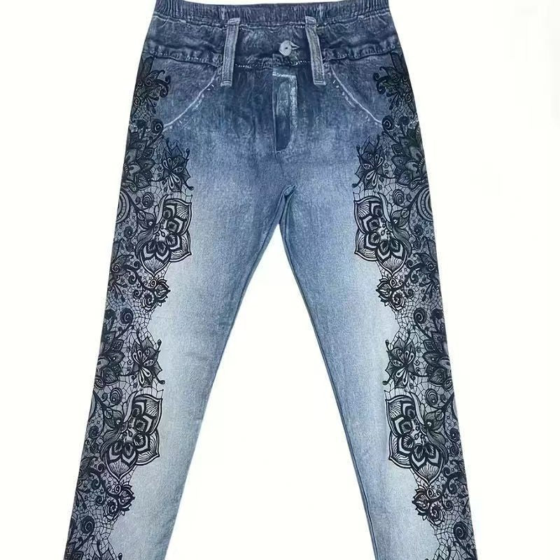High Waist Tapered Jeans